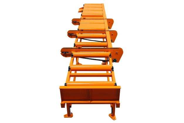 Przenośnik rolkowy z funkcją sortowania