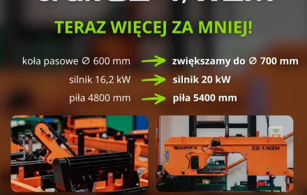 Pilarka CZ-1/WZM z kołami fi 700 mm w cenie wersji standardowej! - 1