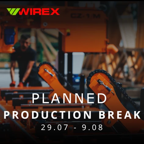 Planned production break 29th July - 9th August