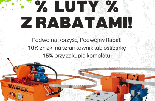 LUTY Z RABATAMI! Promocje na ostrzarki i szrankownik WIREX