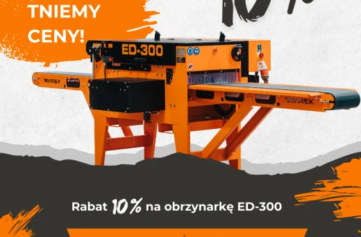 Tniemy ceny! Obrzynarka ED-300 10% taniej!