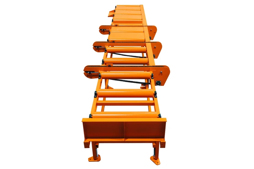 Przenośnik rolkowy z funkcją sortowania