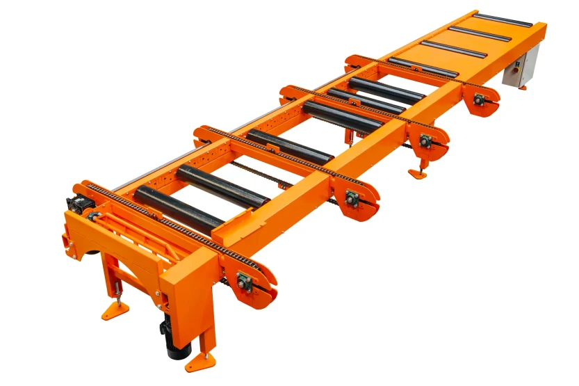 Przenośnik rolkowy z funkcją sortowania