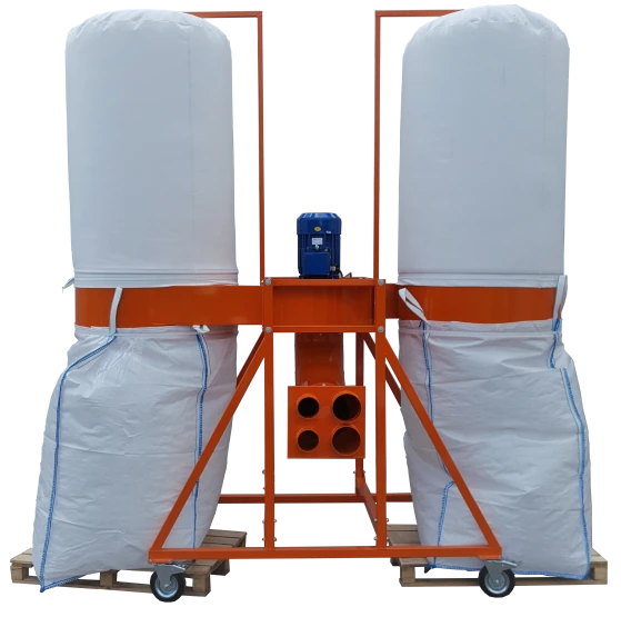 Odciąg trocin dwuworkowy